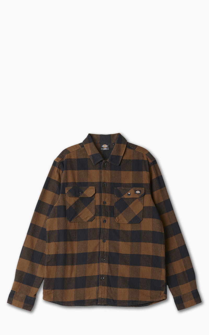 Dickies Maglietta Uomo Manica Corta - Pesante Mélange Con Tasca, Brown Duck Single Dye Heather, Taglia 2X