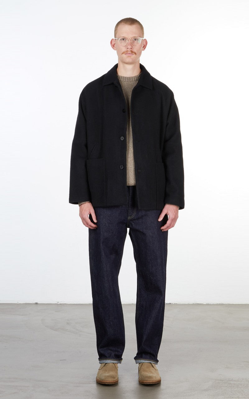 Still By Hand 5 Pocket Denim Pants Navy