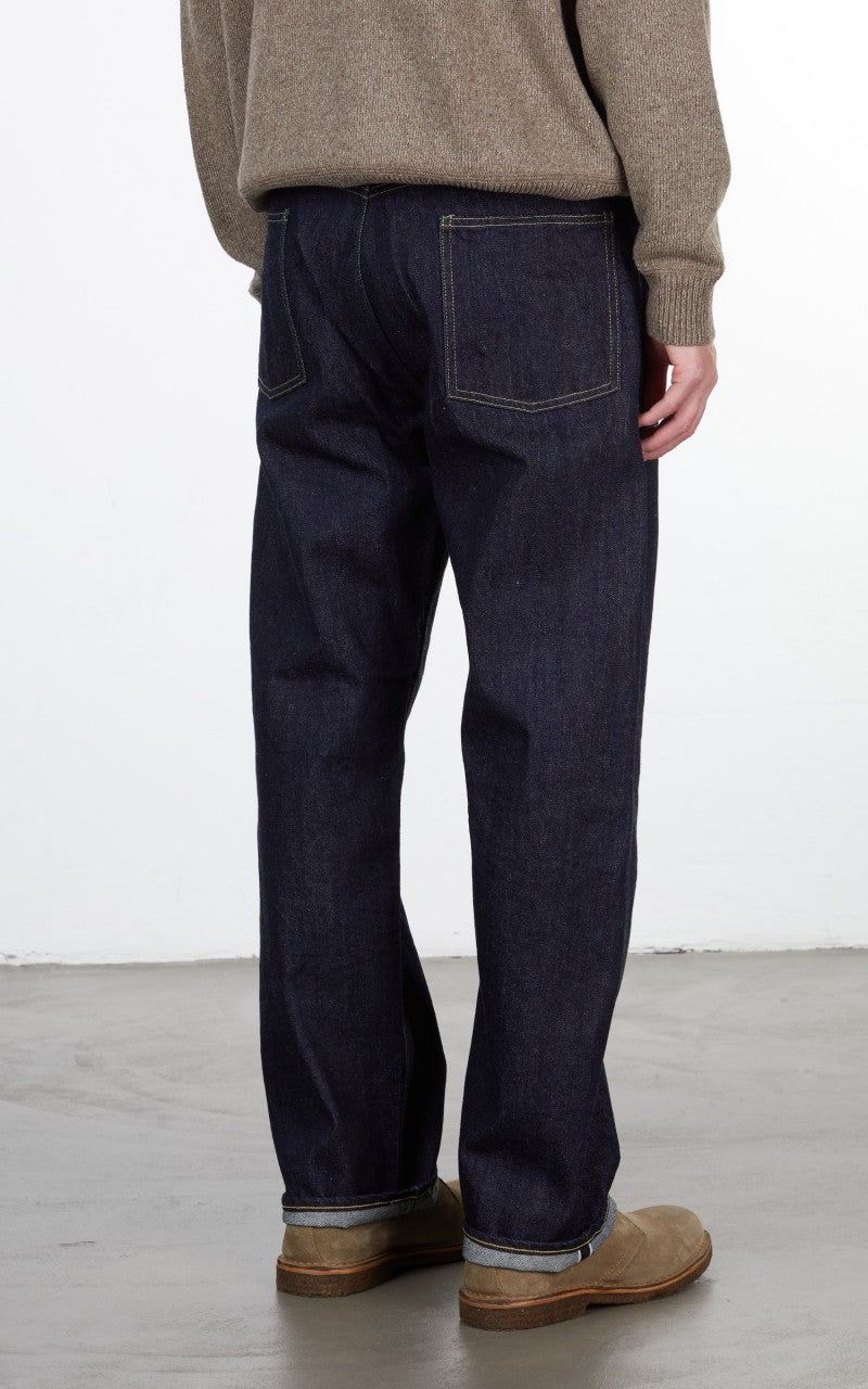 Still By Hand 5 Pocket Denim Pants Navy