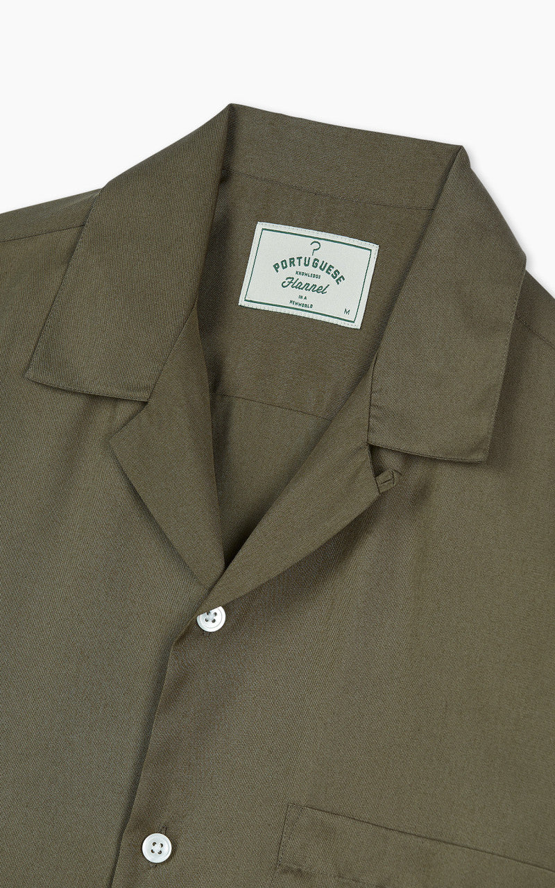 Portuguese Flannel Dogtown Shirt Olive