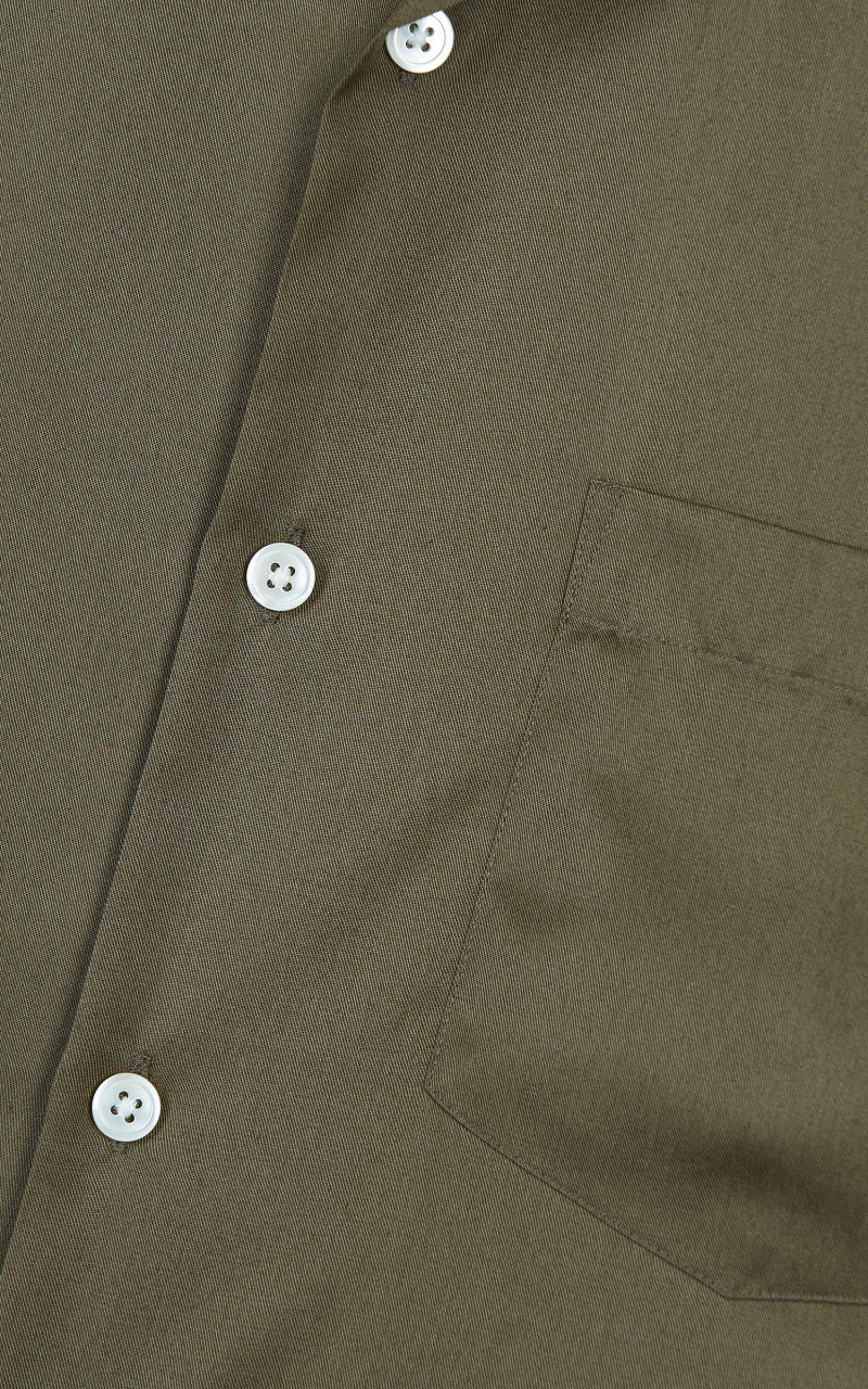 Portuguese Flannel Dogtown Shirt Olive