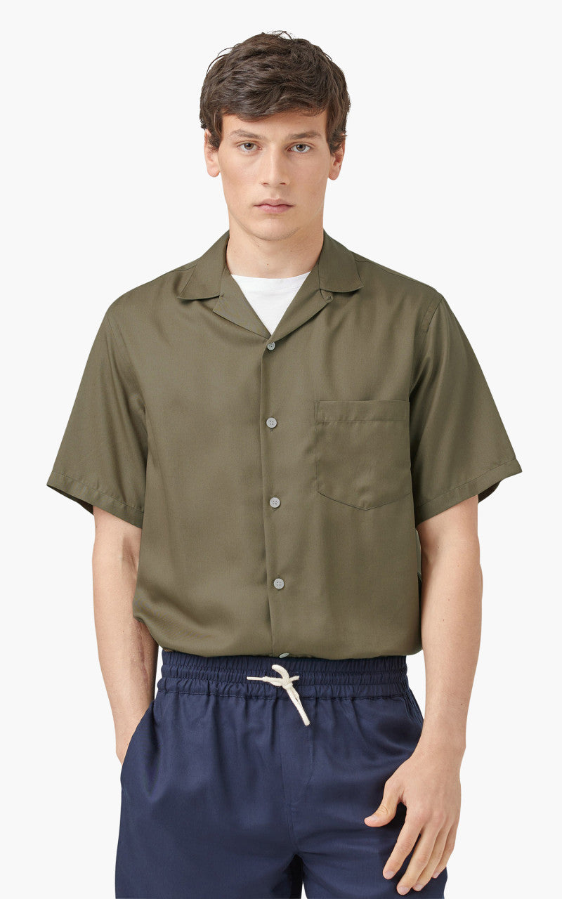 Portuguese Flannel Dogtown Shirt Olive