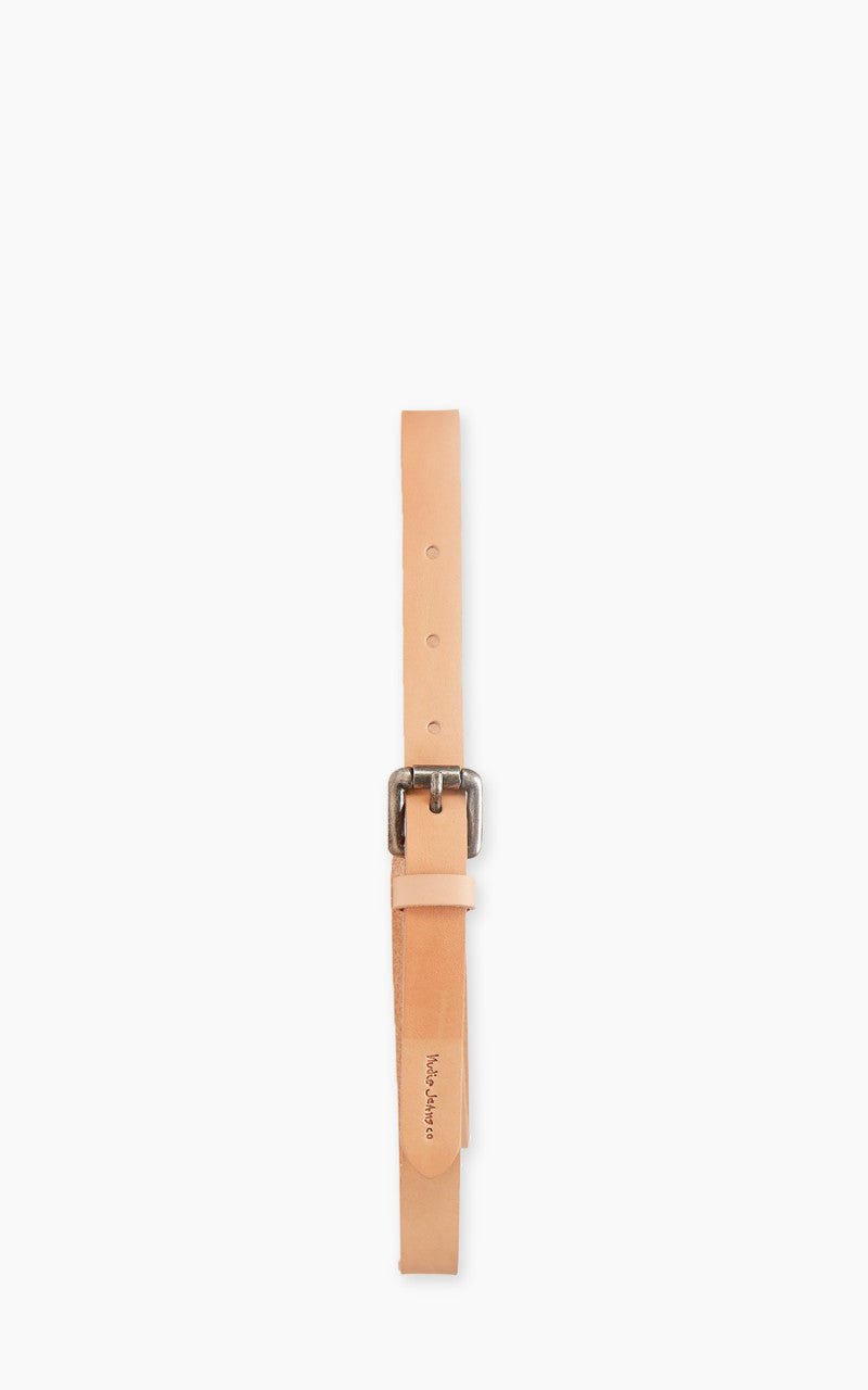 Nudie Jeans Dansson Slim Leather Belt Natural