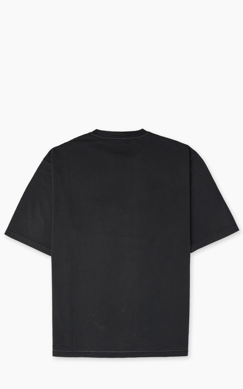 Denham Noah Pocket Tee Washed Heavy Jersey Black
