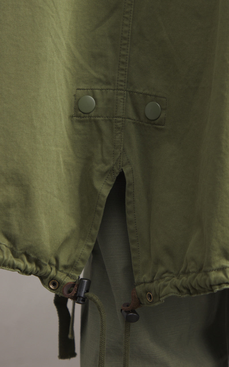 Denham Archive Fishtail Parka Japan Cotton Nylon Army Green