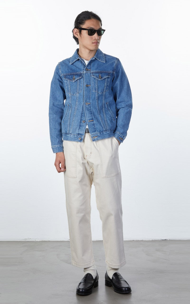 3sixteen Type 3S Denim Jacket Stonewashed Double Indigo Selvedge