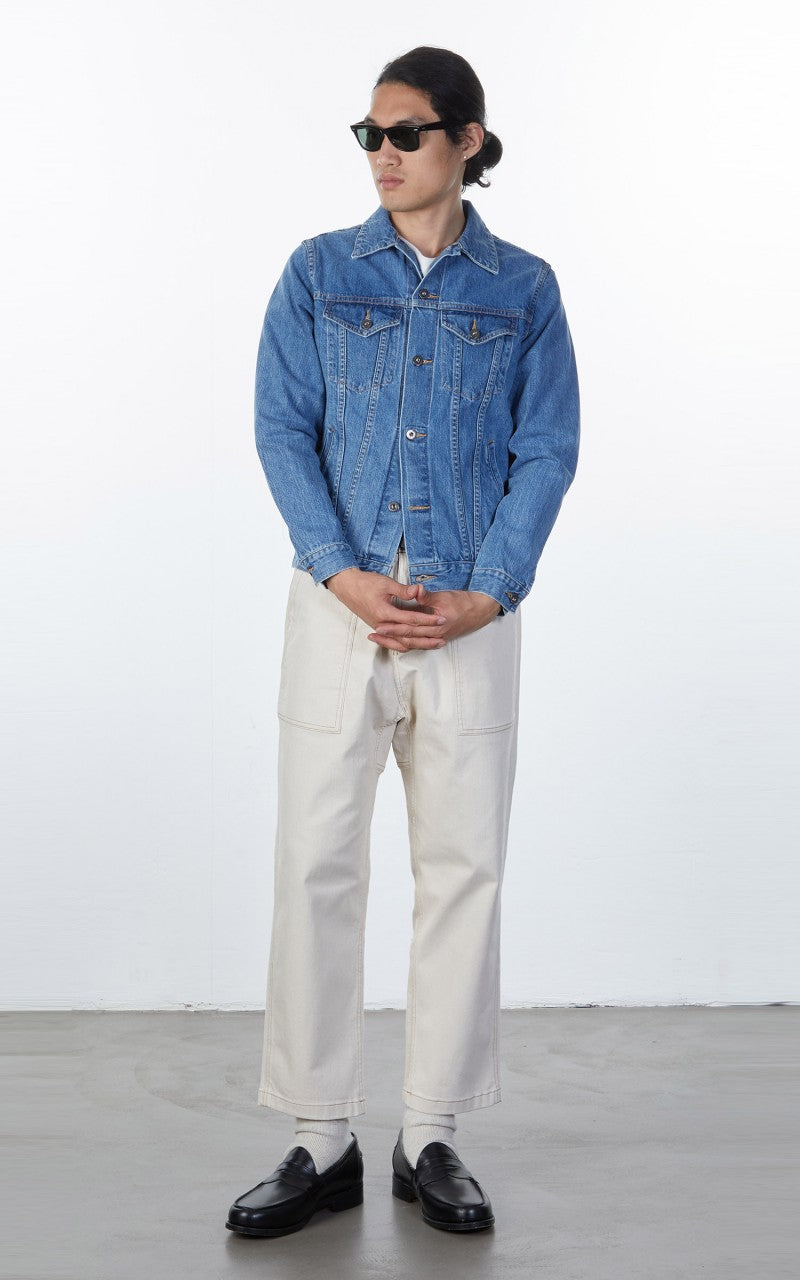 3sixteen Type 3S Denim Jacket Stonewashed Double Indigo Selvedge