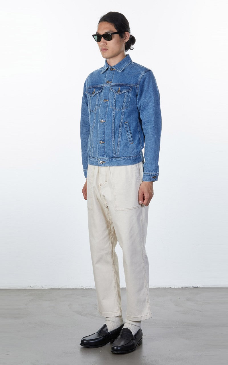 3sixteen Type 3S Denim Jacket Stonewashed Double Indigo Selvedge