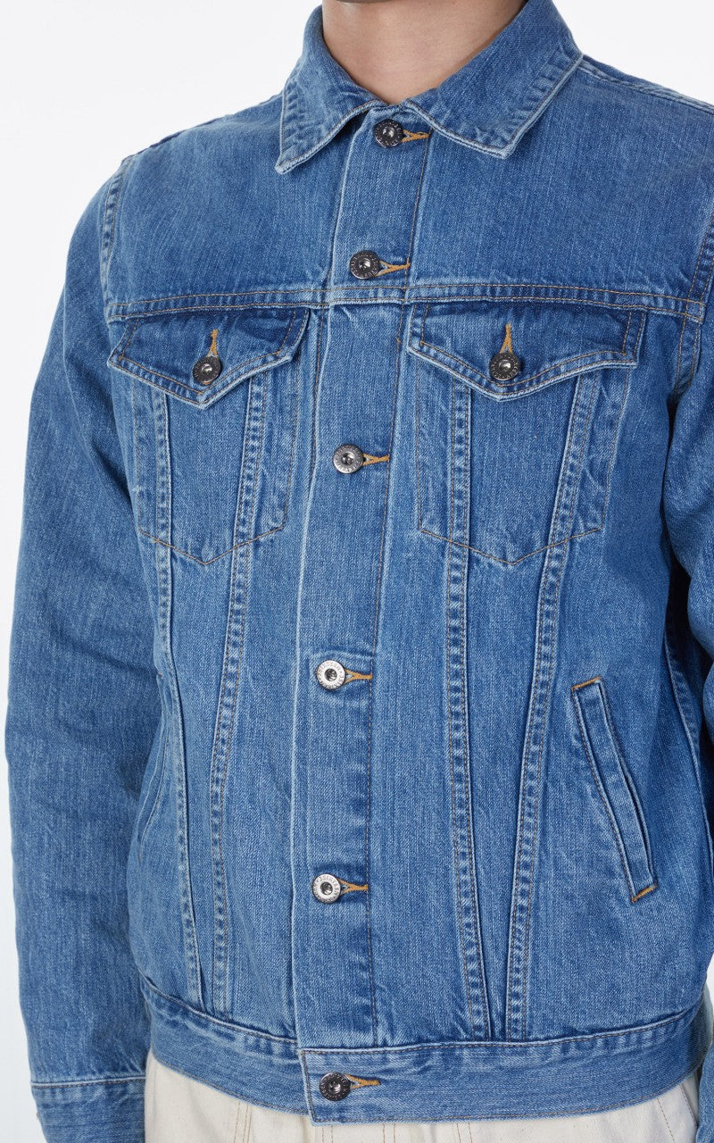 3sixteen Type 3S Denim Jacket Stonewashed Double Indigo Selvedge