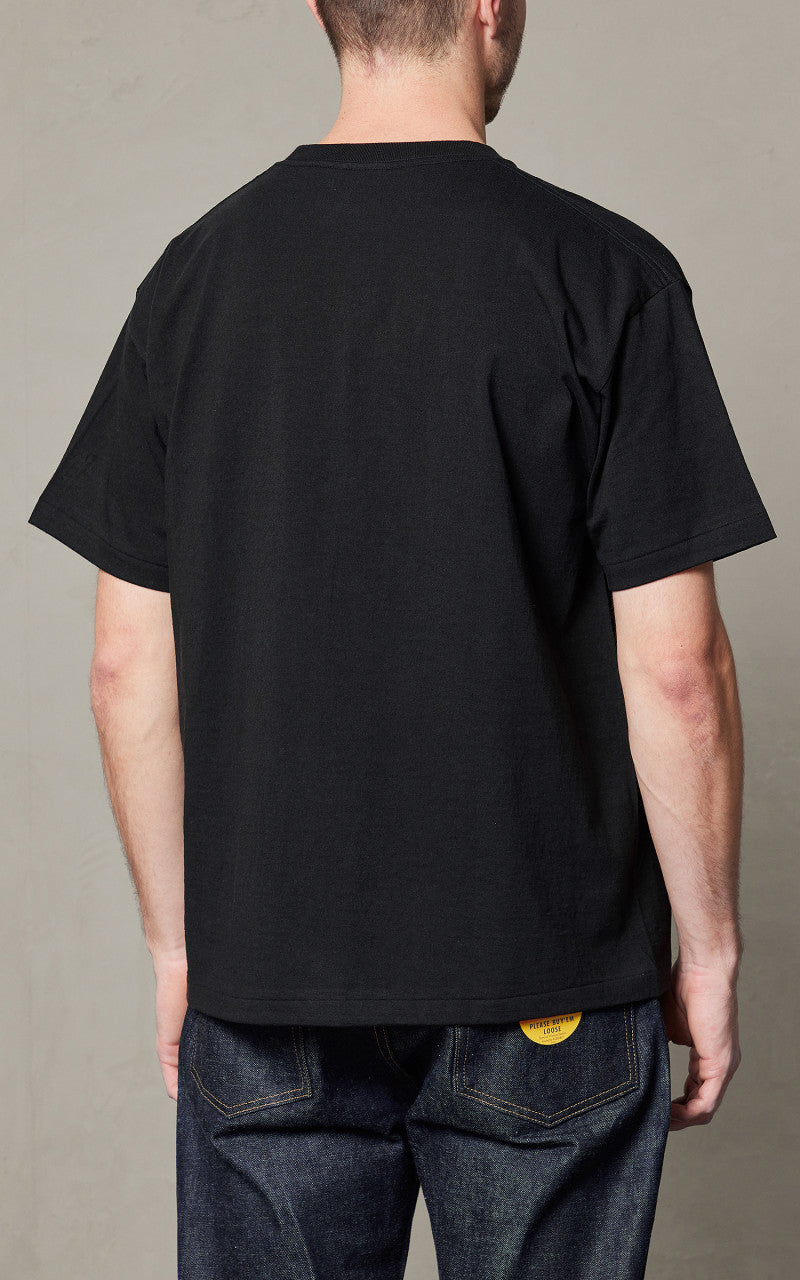 Denime Lot 263 Crew Neck Pocket T-Shirt Black
