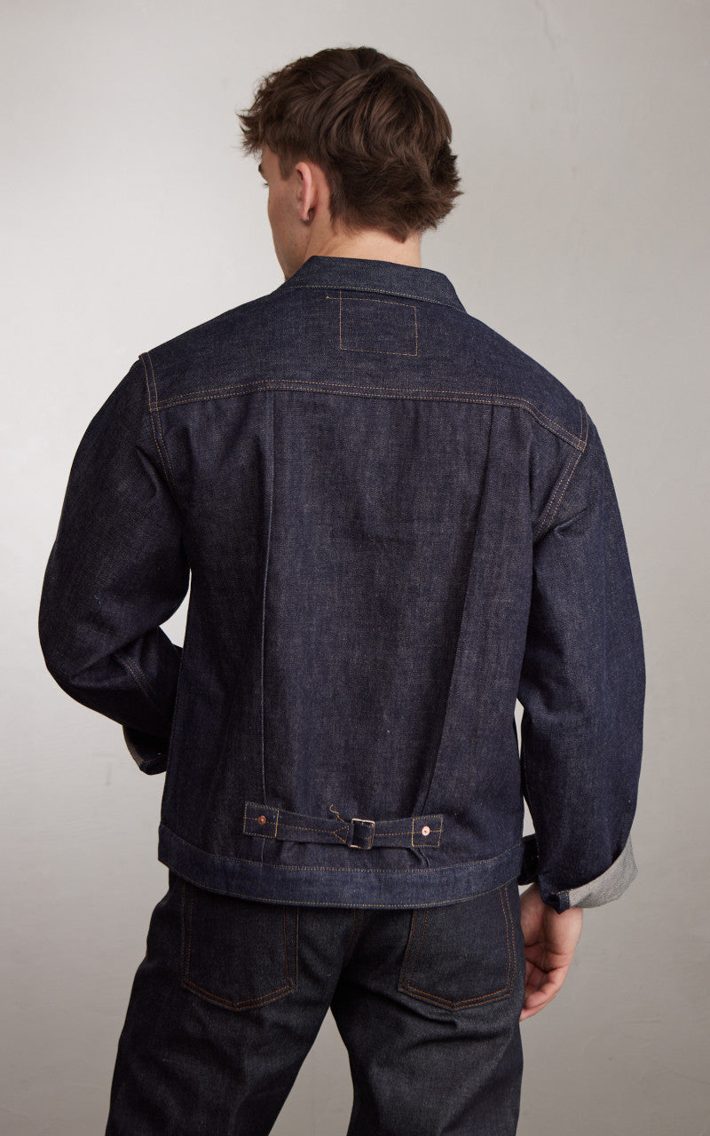 Denime Lot 231XX-47 1947 Model Type 1 Denim Jacket Selvedge Unwashed Indigo