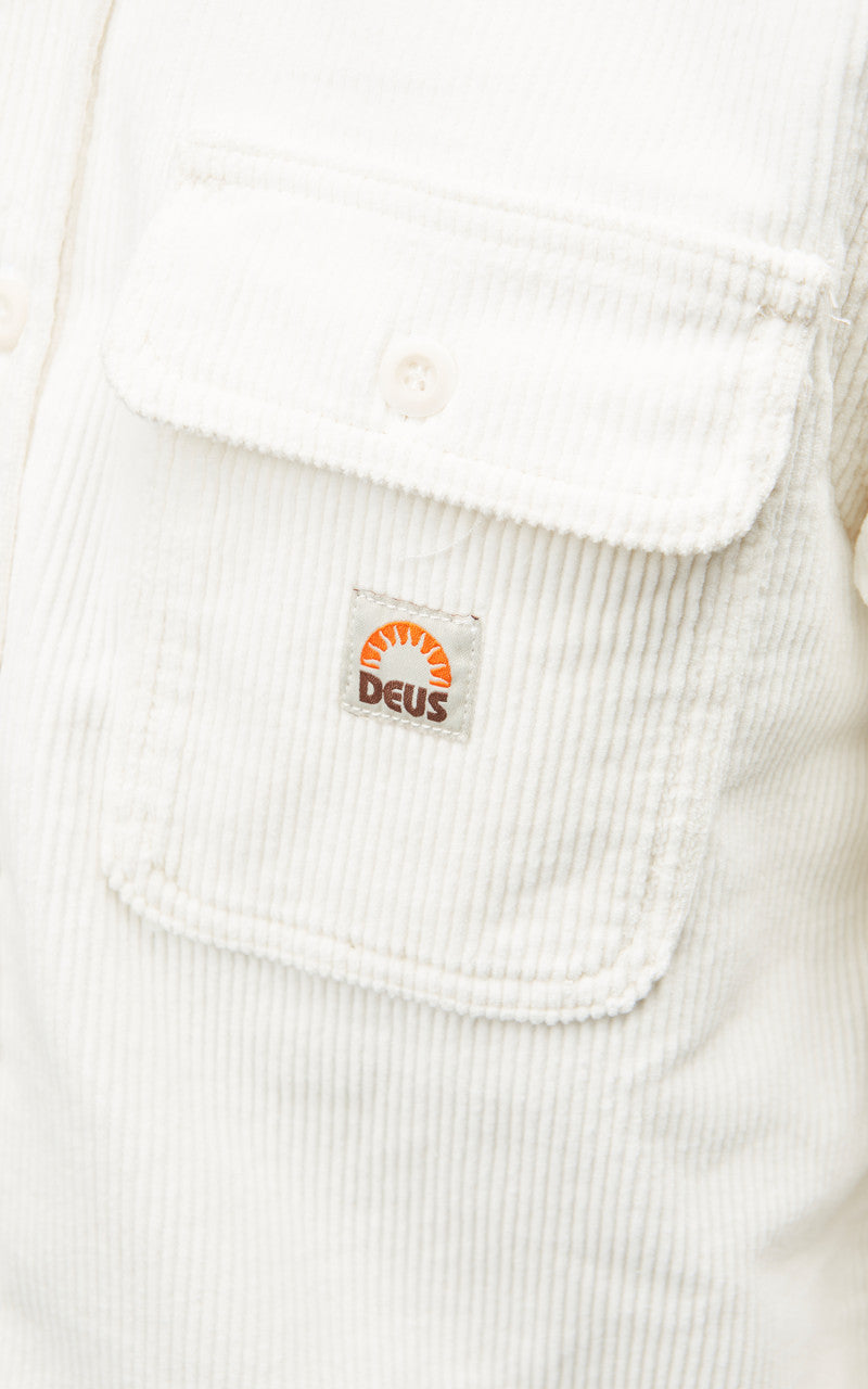 Deus Ex Machina Vacay Cord Shirt Dirty White