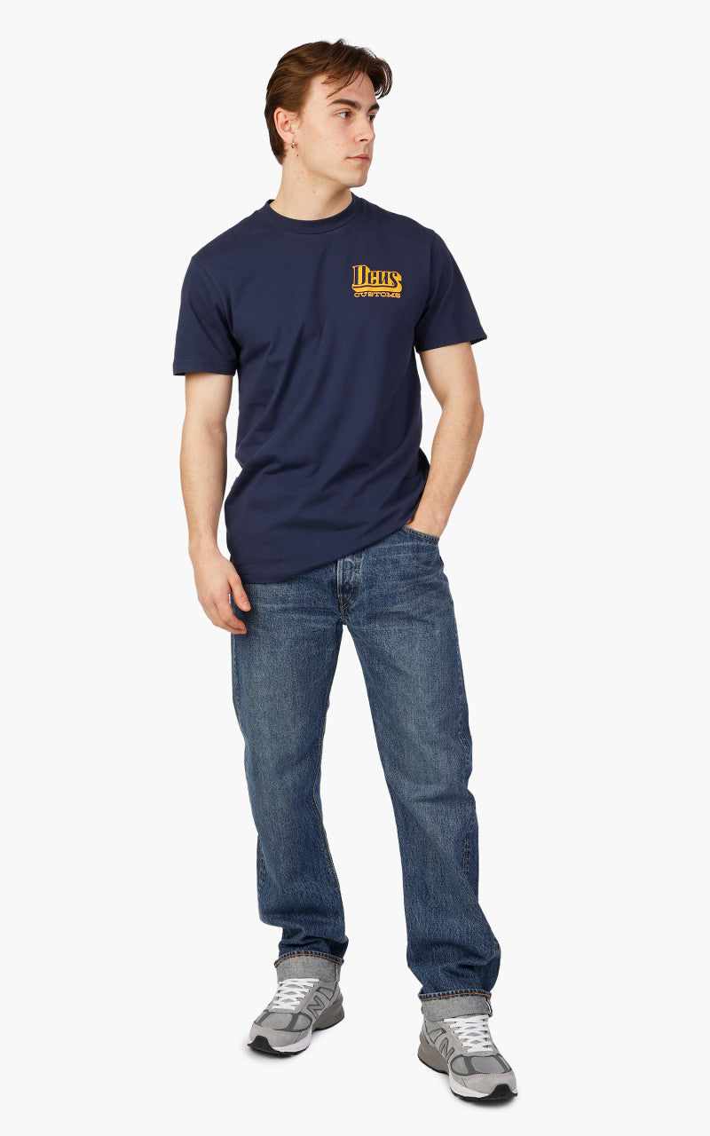 Deus Ex Machina Stripes Tee Navy