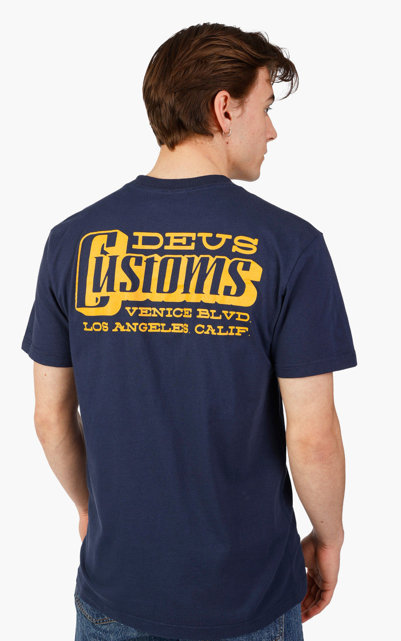 Deus Ex Machina Stripes Tee Navy