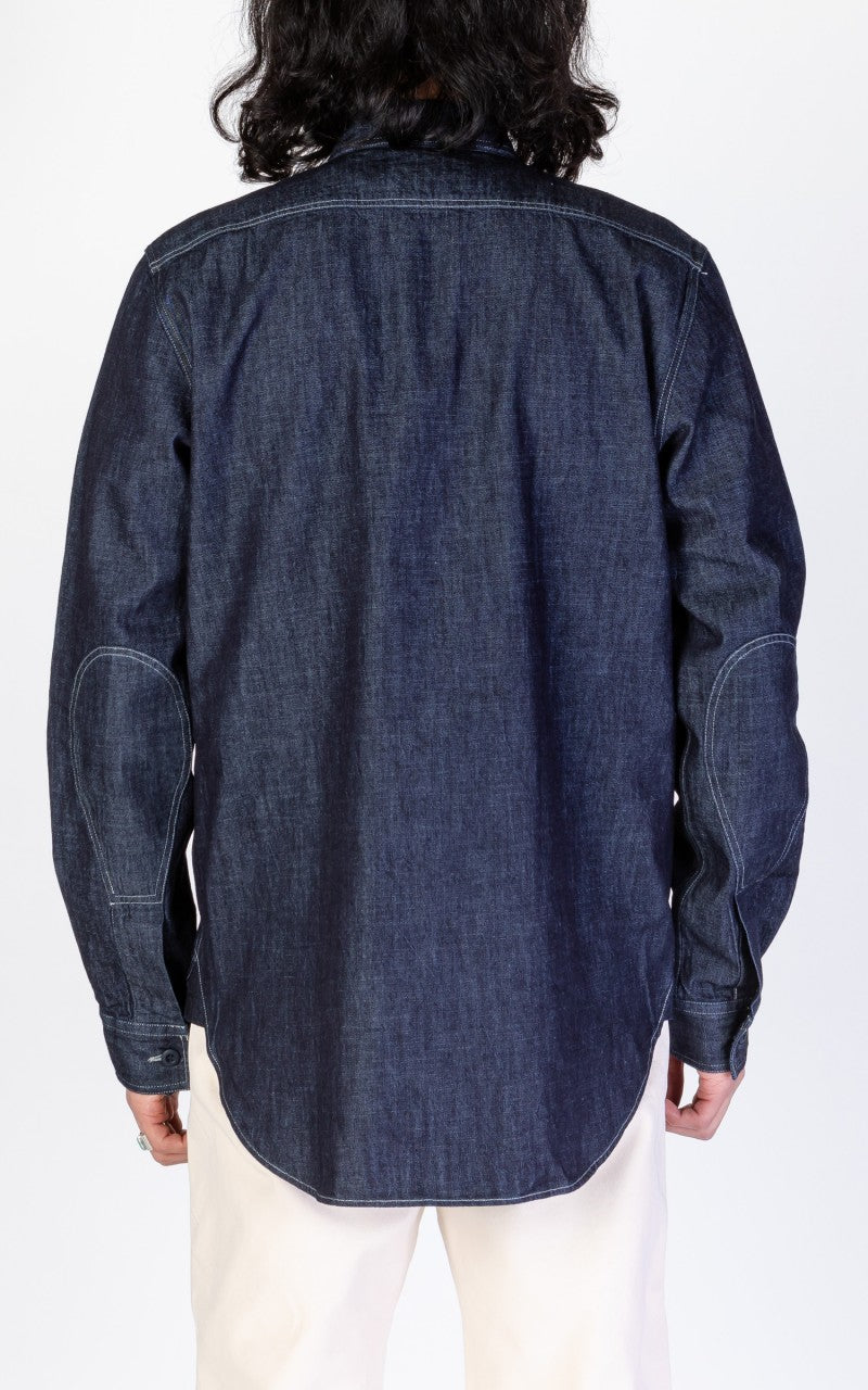 Tellason Dockworker Shirt Dry Indigo