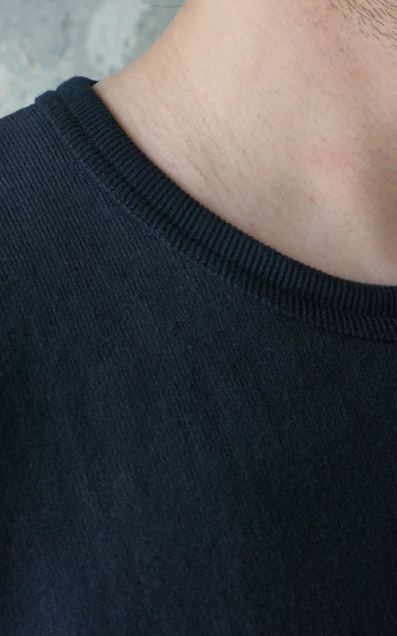 Wonder Looper Double Heavyweight Crewneck T-Shirt Black