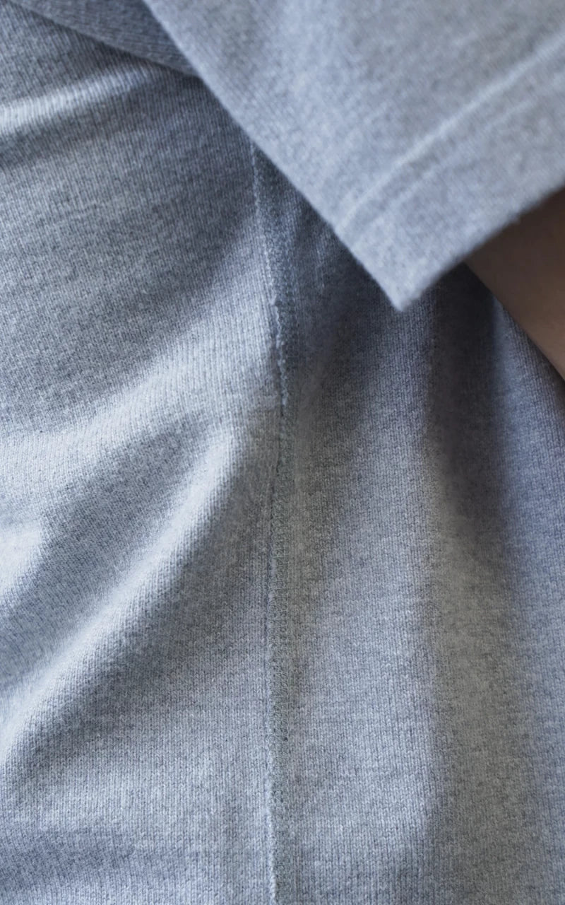 Wonder Looper Double Heavyweight Crewneck T-Shirt Heather Grey