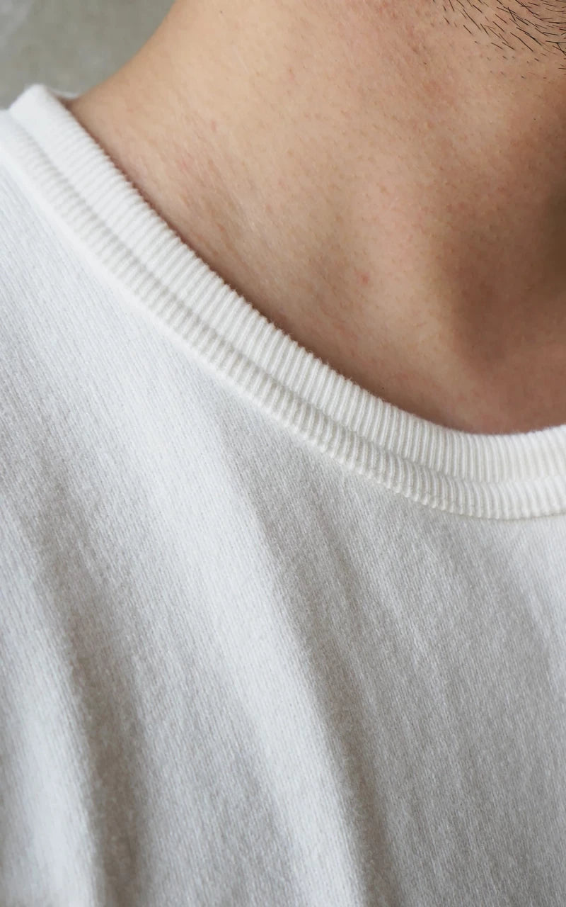 Wonder Looper Double Heavyweight Crewneck T-Shirt White