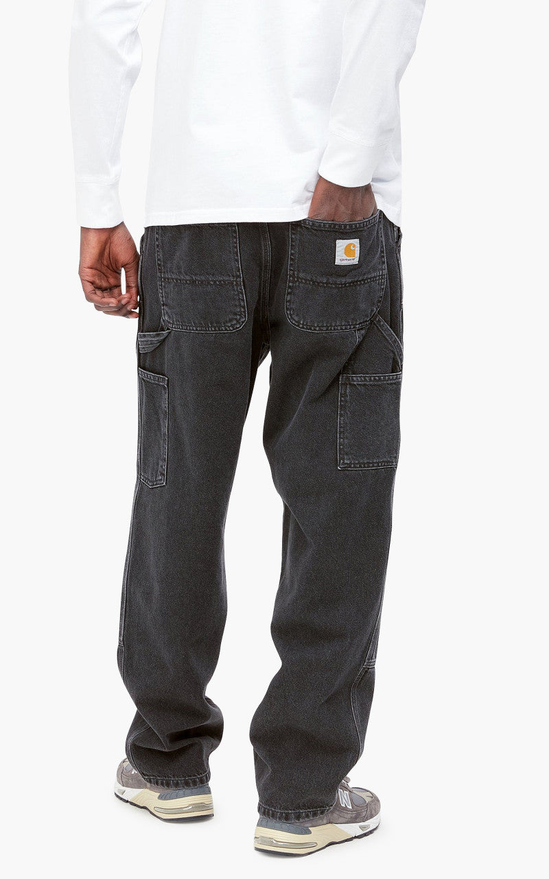 Carhartt WIP Double Knee Pant Fairfield Denim Stone Washed Black