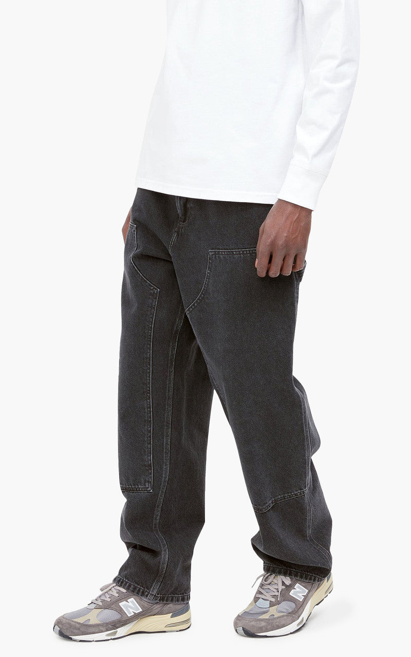 Carhartt WIP Double Knee Pant Fairfield Denim Stone Washed Black