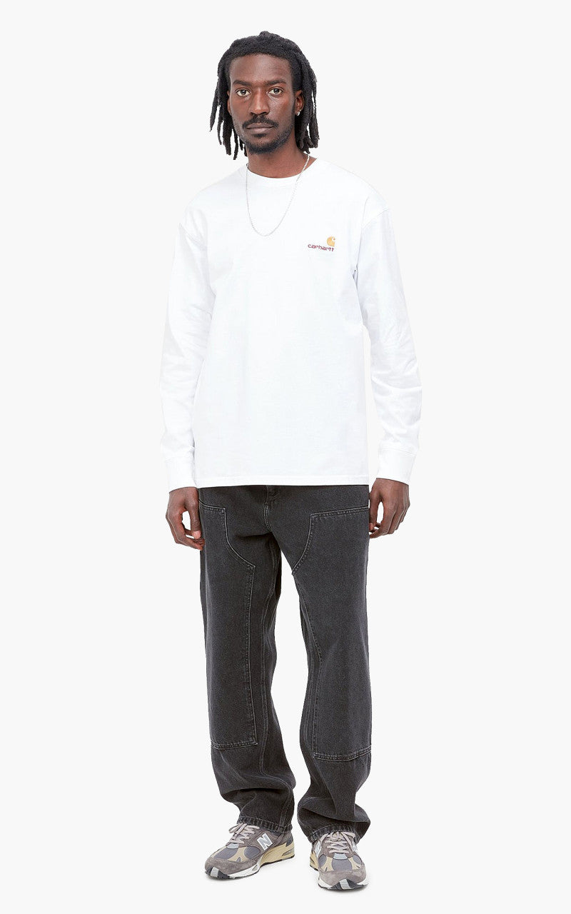 Carhartt WIP Double Knee Pant Fairfield Denim Stone Washed Black