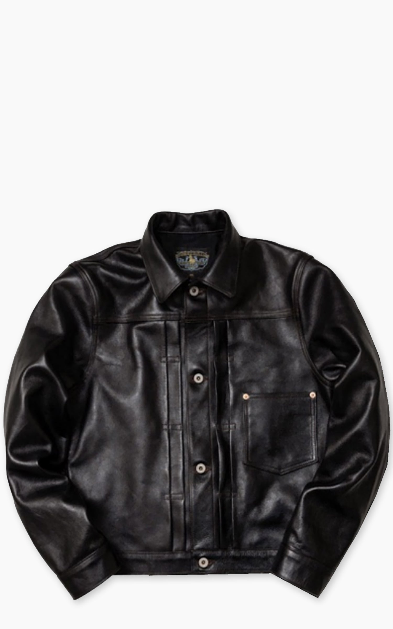 Double Helix War Buyer Horsehide Leather Jacket Black
