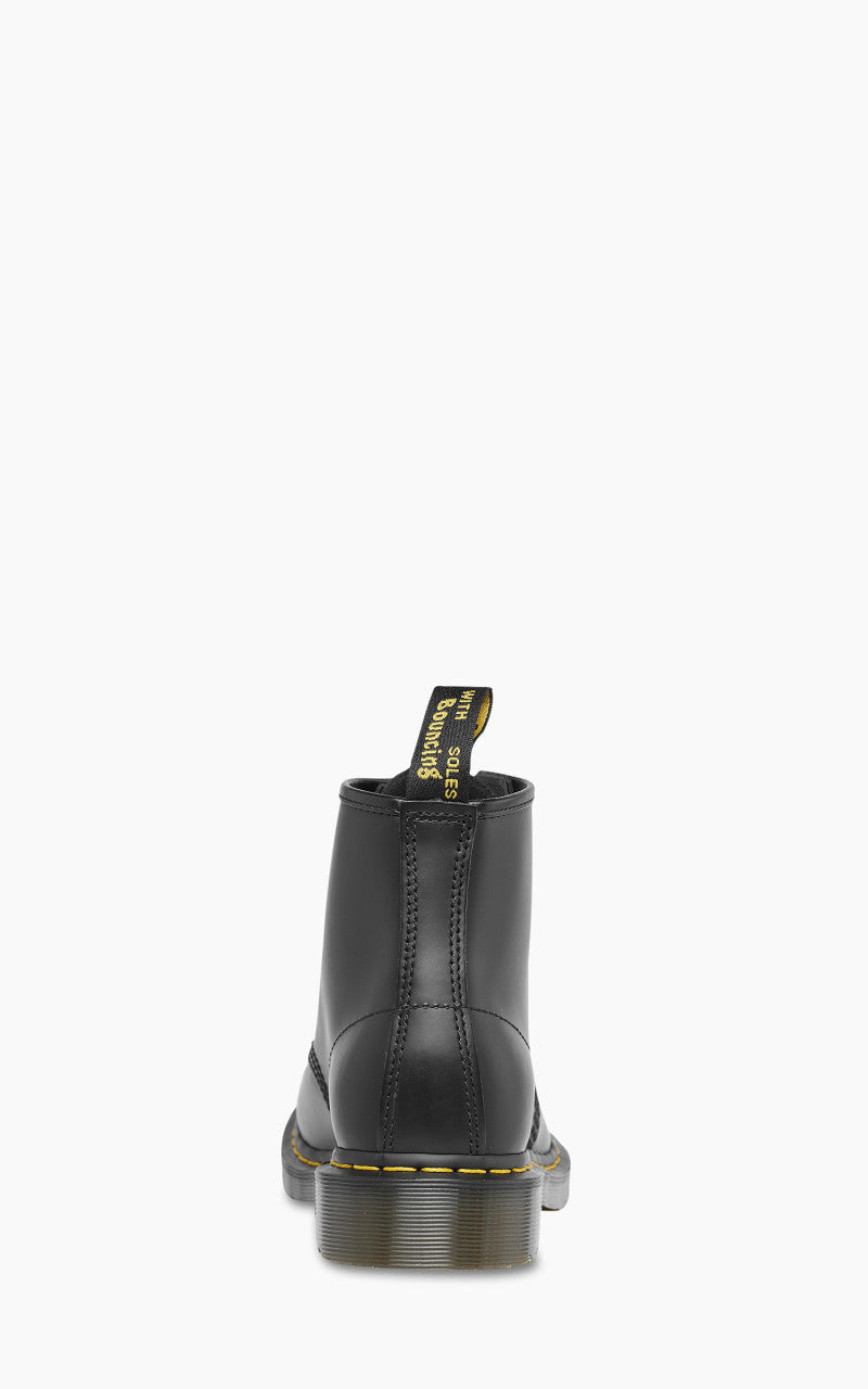 Dr. Martens 101 Yellow Stitch Smooth Leather Ankle Boots