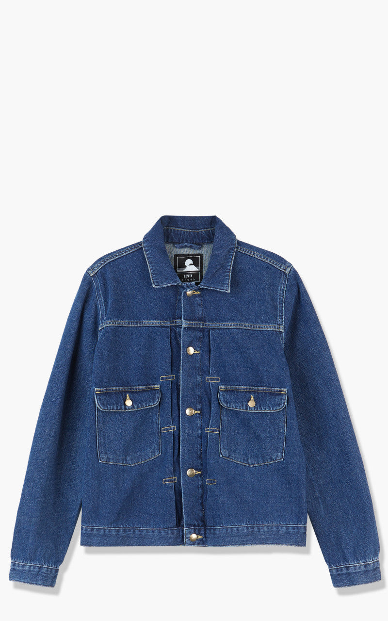 Edwin E-Classic Jacket Joaquin Blue Denim Blue Mid Wash