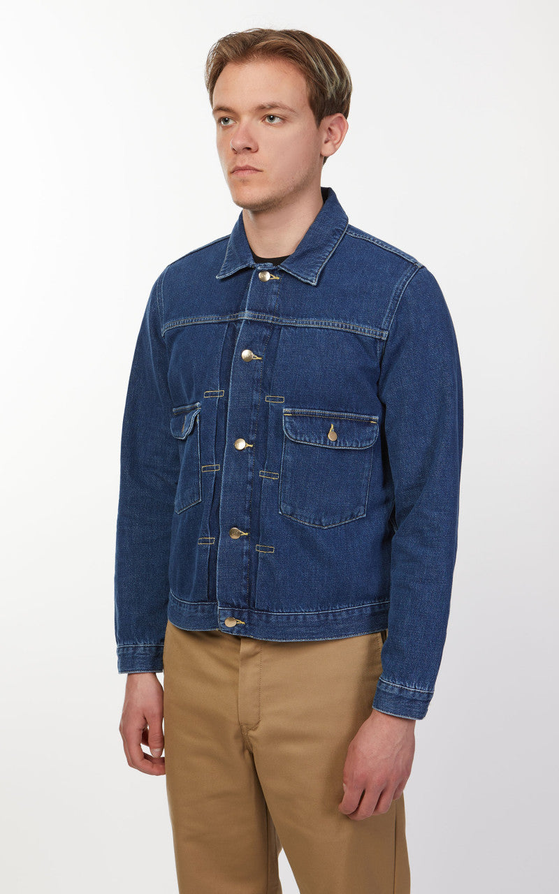 Edwin E-Classic Jacket Joaquin Blue Denim Blue Mid Wash
