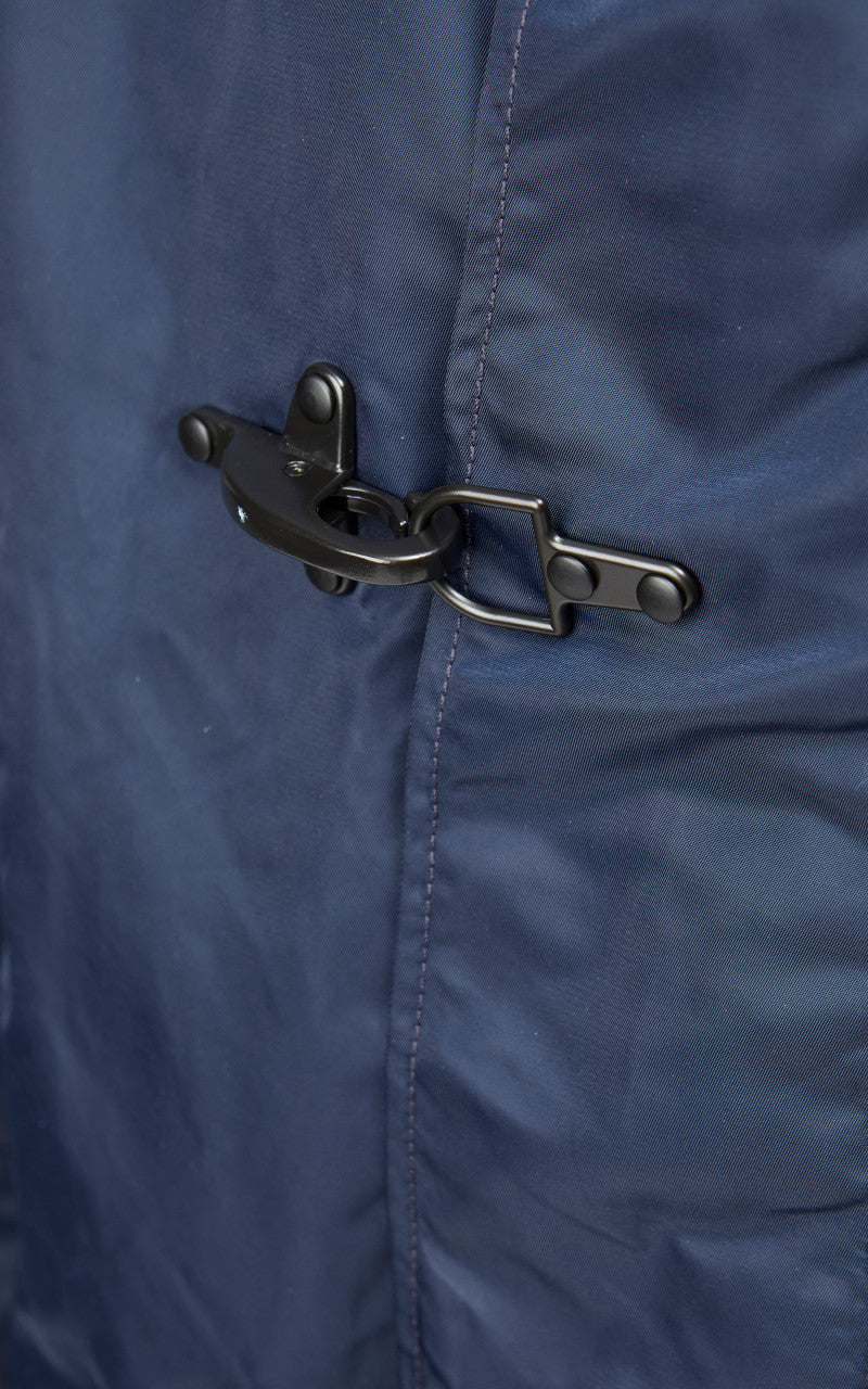 Engineered Garments Deck Jacket Flight Satin Nylon Navy