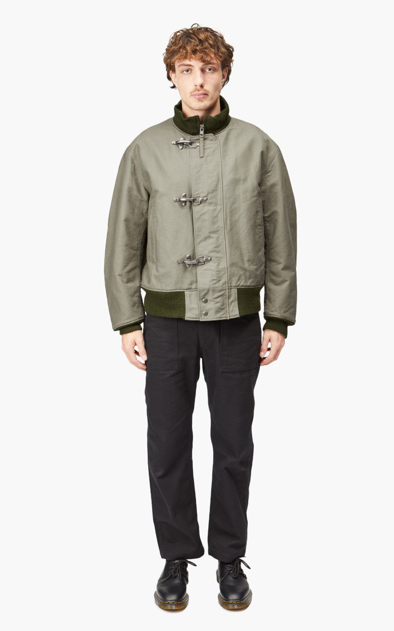 Engineered Garments Deck Jacket Cotton Double Cloth Olive