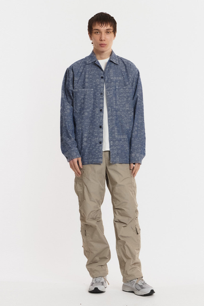 Eastlogue Mechanic Shirt Chambray Paisley