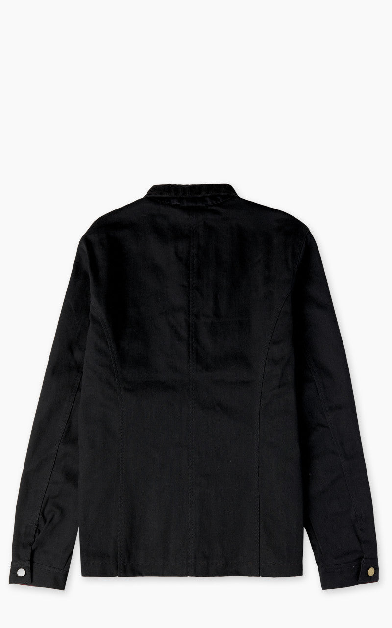 Eat Dust Fit 673 Chore Jacket Selvedge Denim Black 14oz