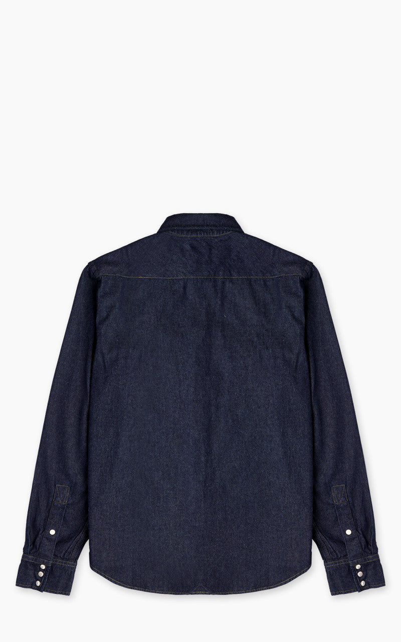 Eat Dust Western Texas Denim Shirt Indigo