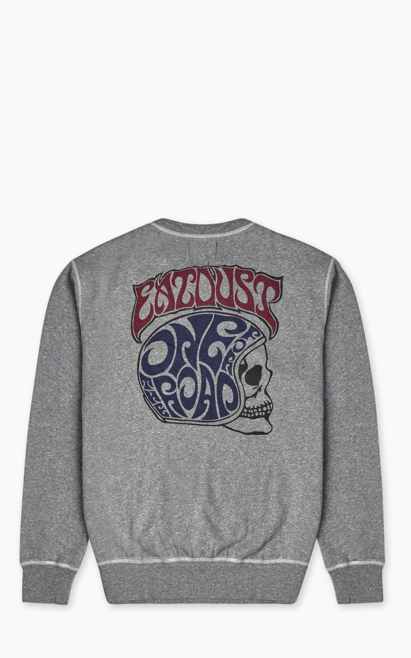 Eat Dust Skull Core Sweatshirt Grey Melange