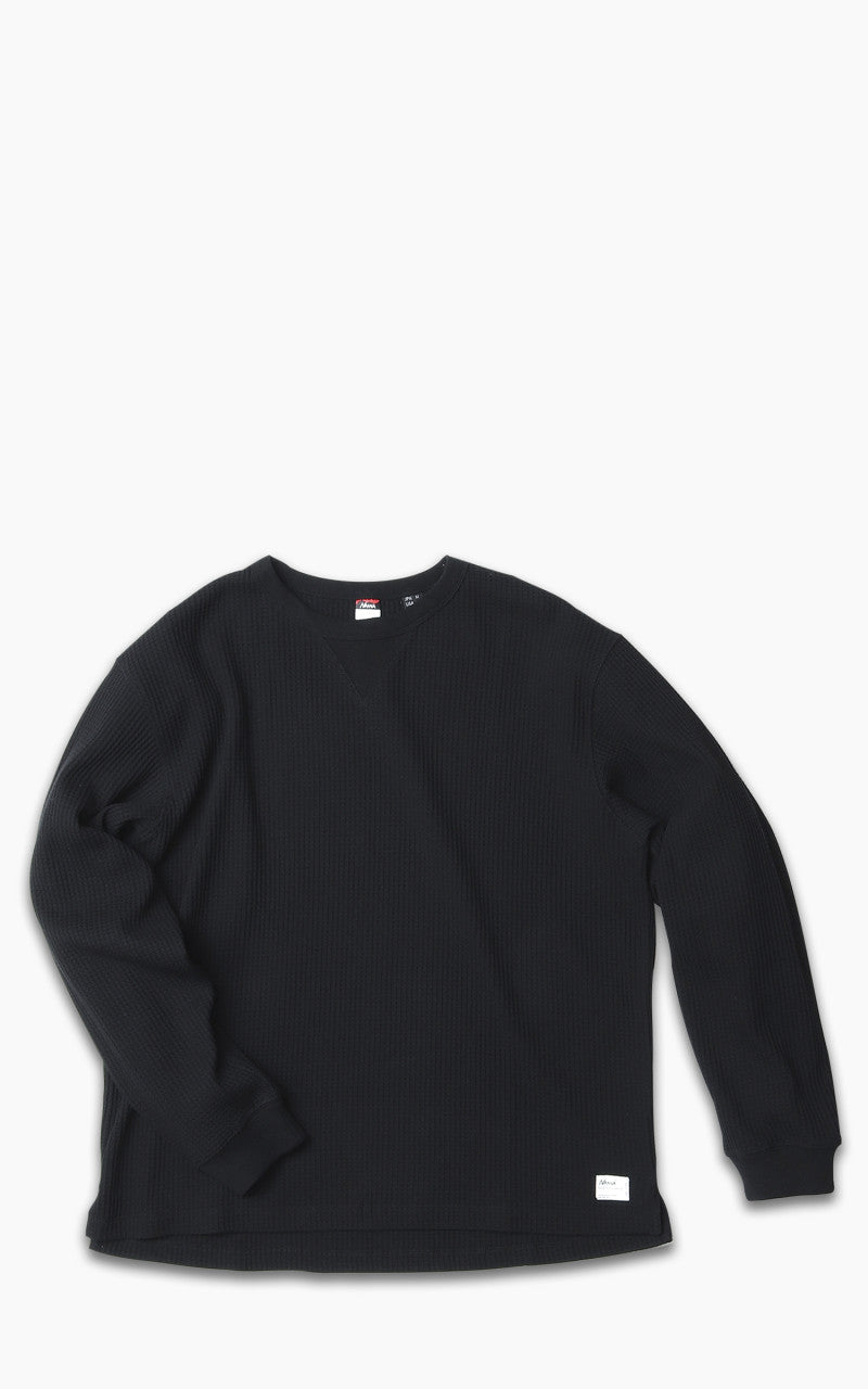 Nanga Eco Hybrid Waffle L/S Tee Black