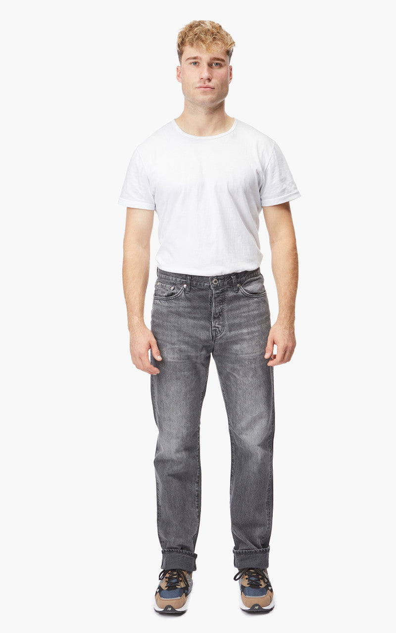 Edwin Loose Straight "Made in Japan" Kaihara Purple White Selvage Black Light Wash