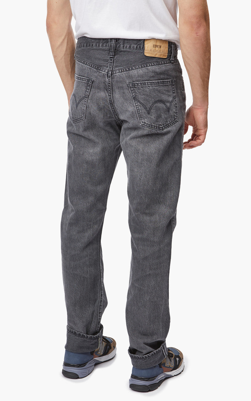 Edwin Loose Straight "Made in Japan" Kaihara Purple White Selvage Black Light Wash