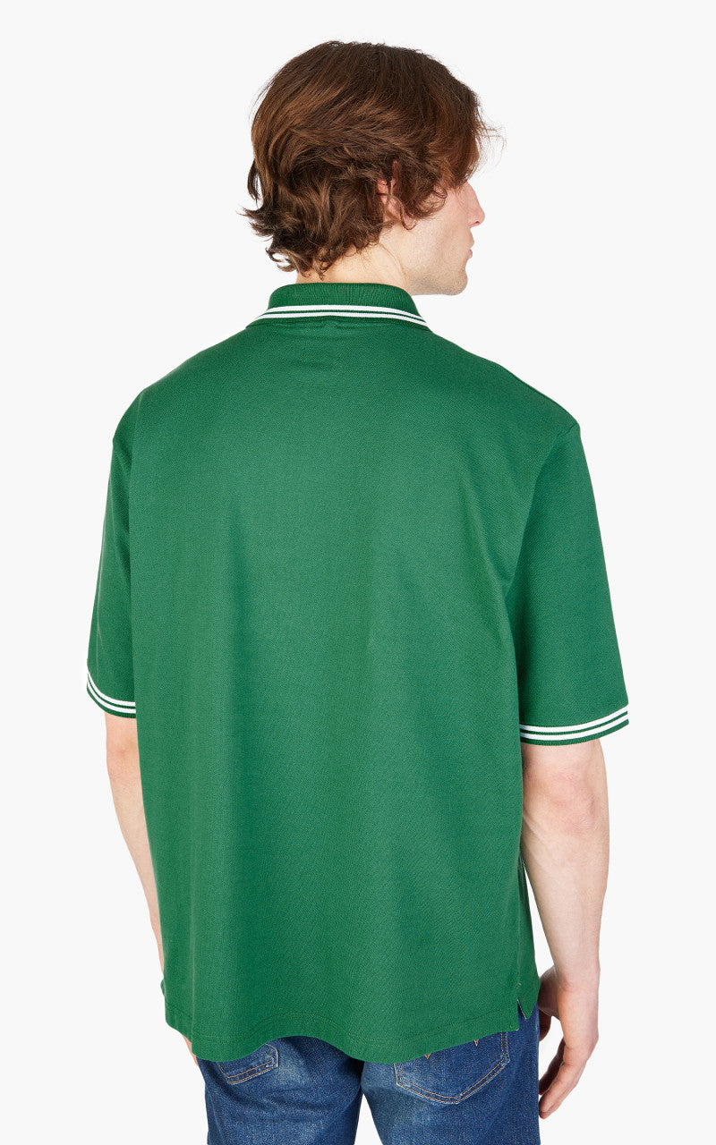 Edwin Affect Polo Pique Shirt Foliage Green