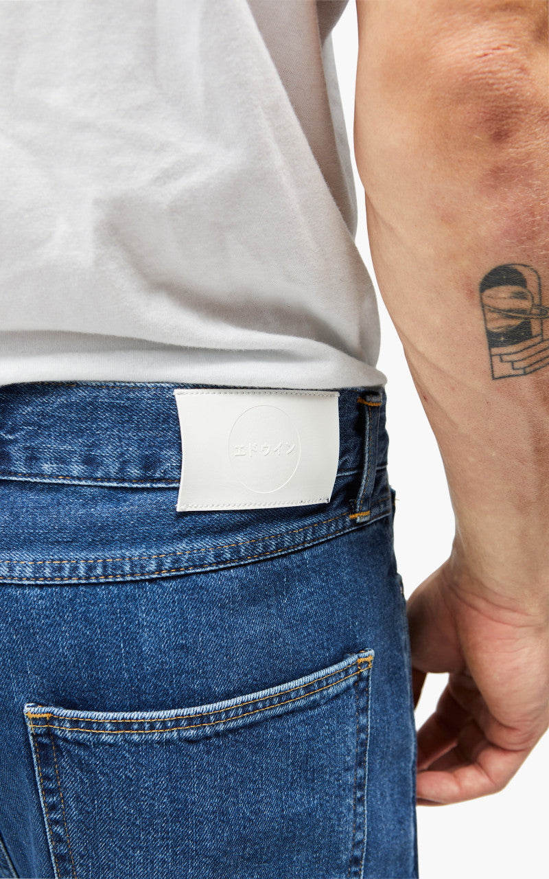 Edwin Cosmos Pant Nicola Blue Denim Blue Mid Marble Wash 11.6oz