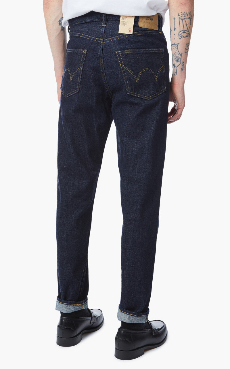 Edwin Loose Tapered "Made in Japan" 14oz Kurabo Red Selvage Denim Blue Rinsed