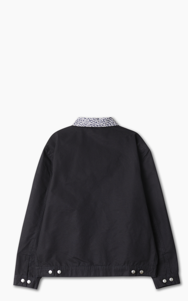 Edwin Aaren Jacket Lined Panama Canvas Black