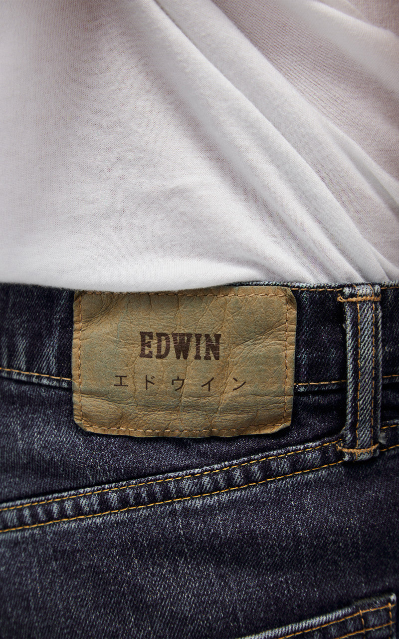 Edwin Regular Tapered "Made in Japan" Kaihara Pure Indigo Stretch Denim 13oz Blue Dark Used