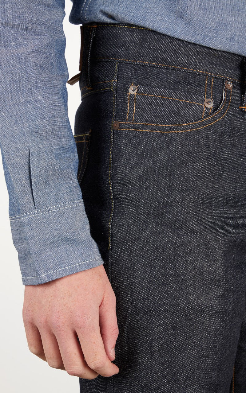 Tellason Elgin Kaihara Mills Indigo Selvage Unwashed 12.5oz