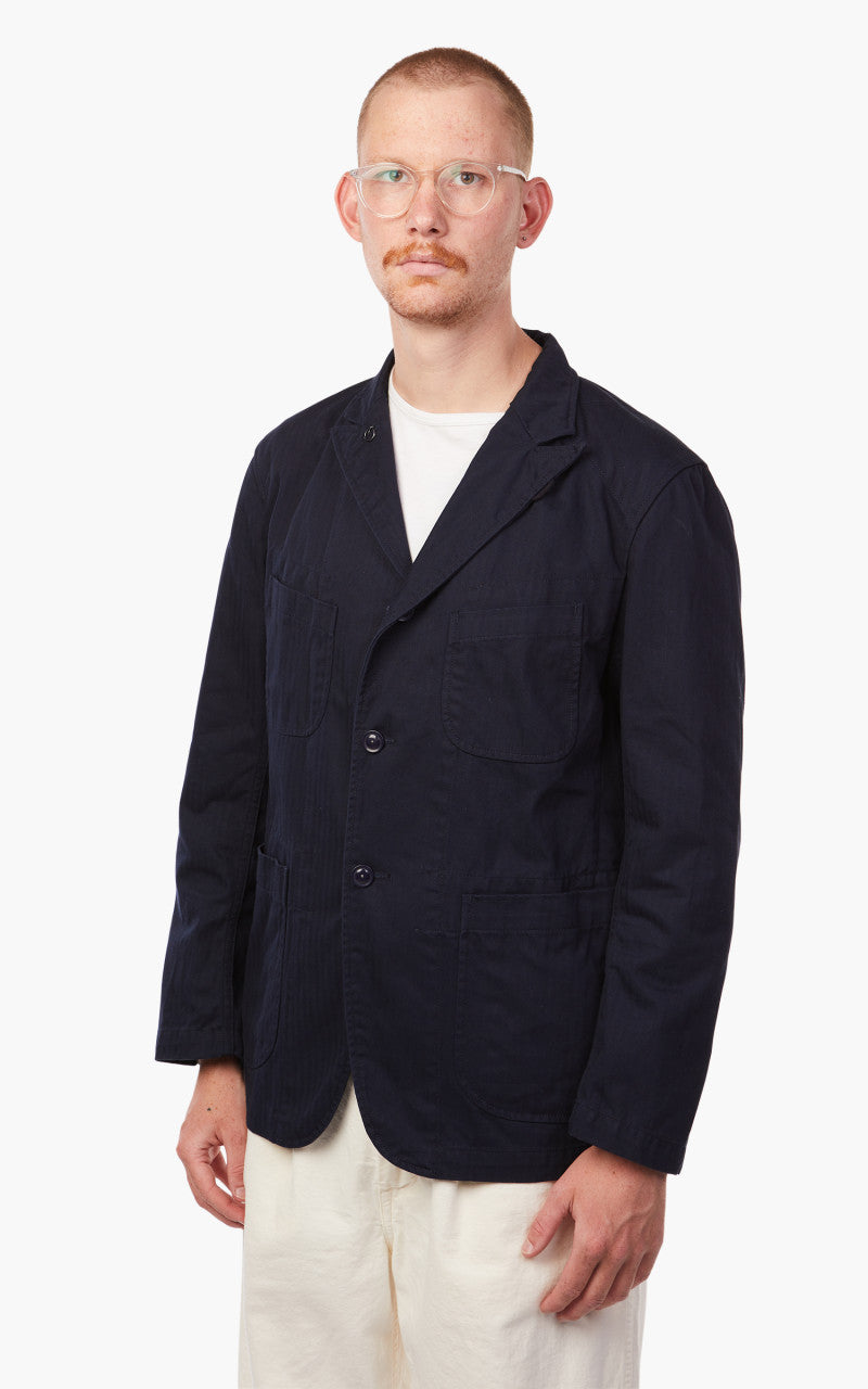 Engineered Garments Bedford Jacket Cotton Herringbone Twill Dark Navy