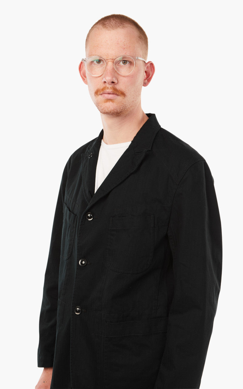 Engineered Garments Bedford Jacket Cotton Herringbone Twill Black