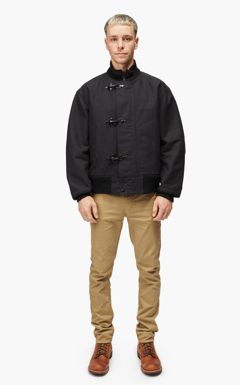 Engineered Garments Deck Jacket Cotton Double Cloth Black