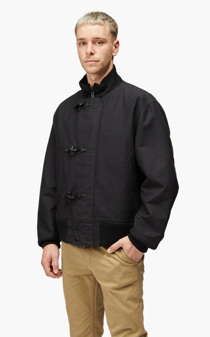 Engineered Garments Deck Jacket Cotton Double Cloth Black