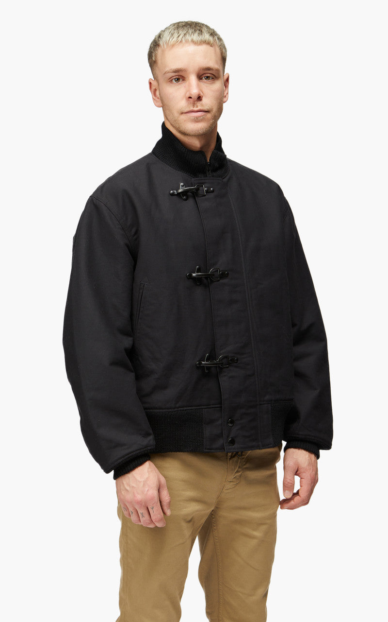 Engineered Garments Deck Jacket Cotton Double Cloth Black