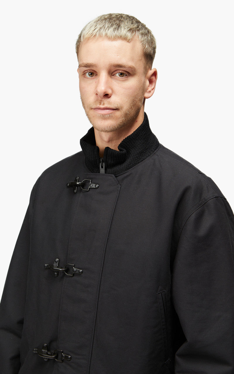 Engineered Garments Deck Jacket Cotton Double Cloth Black